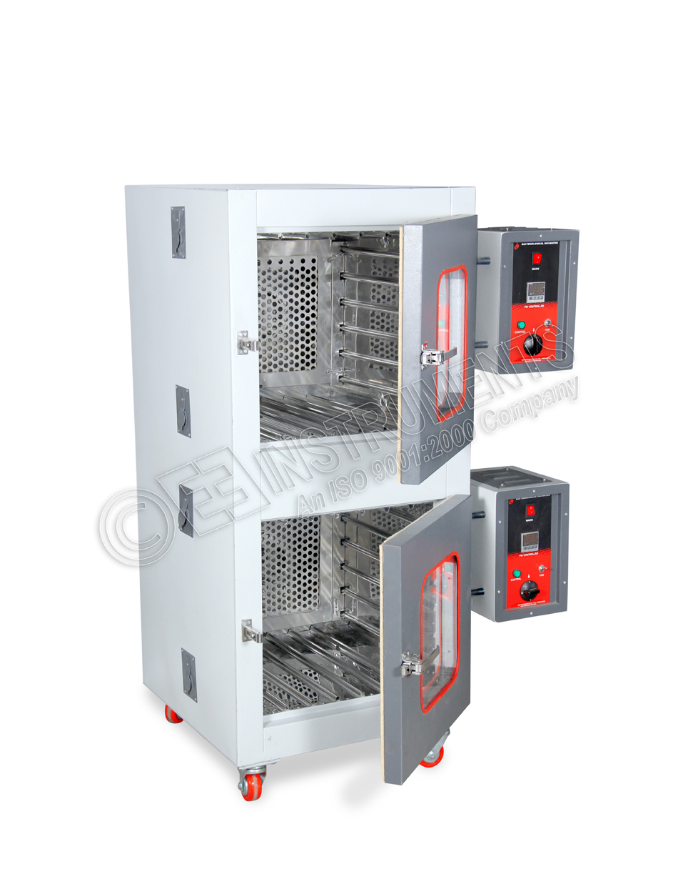 COMBINED OVEN CUM INCUBATOR-60 X 60 X 60 CM INNER CHAMBER-POWDER COATED MODEL-TWIN CHAMBER